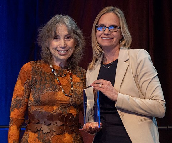 San Antonio, TX - SABCS 2024 San Antonio Breast Cancer Symposium  @ SABCS Christina Curtis, MD recieves the AACR Outstanding Investigator Award for Breast Cancer Research during AACR Outstanding Investigator Award for Breast Cancer Research session here today, Wednesday December 11, 2024. during the San Antonio Breast Cancer Symposium being held at the Henry B. Gonzalez Convention Center in San Antonio, TX. The symposium features physicians, researchers, patient advocates and healthcare professionals from over 90 countries with the latest research on breast cancer treatment and prevention. Photo by © MedMeetingImages/Todd Buchanan 2024 Technical Questions: todd@medmeetingimages.com